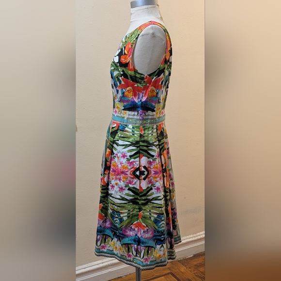 Maggy London Floral Fit & Flare Print Dress, Size 10 - Picture 4 of 8